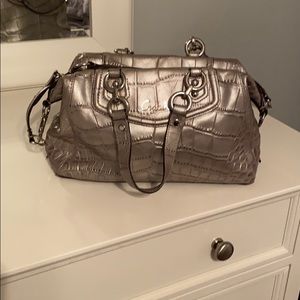 Clearance!  Silver/gray Coach purse